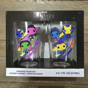 Marvel Studios - Infinity Saga Drinking Glass Set, 2 x 17 FL OZ